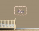 Customized Name with Frame Initial Letter Decal For Nursery